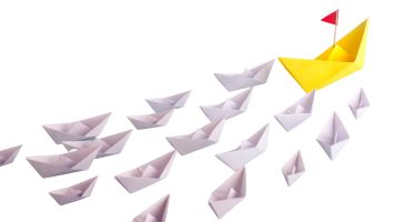 Leader che guida il team